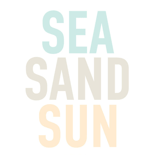 Free Printable - SEA SAND SUN