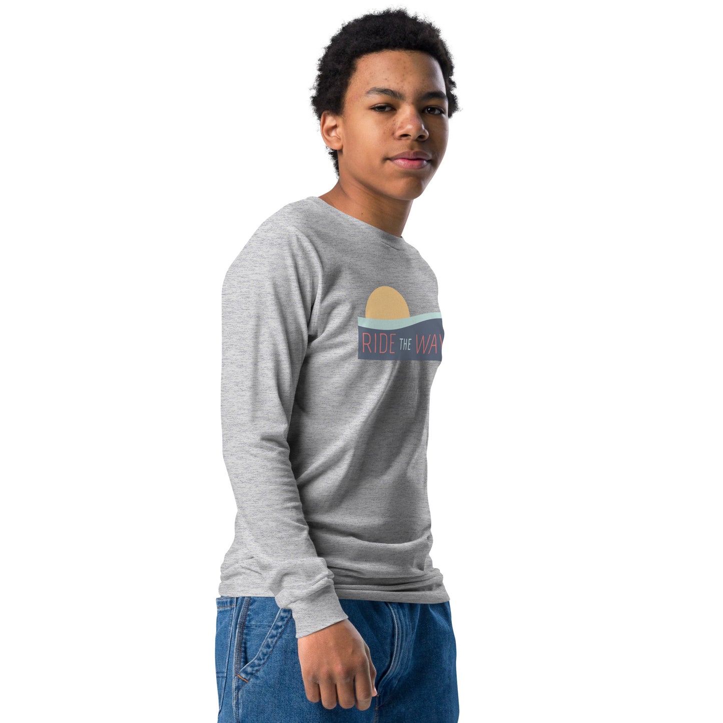 Ride the Waves Youth Long Sleeve Graphic Tee