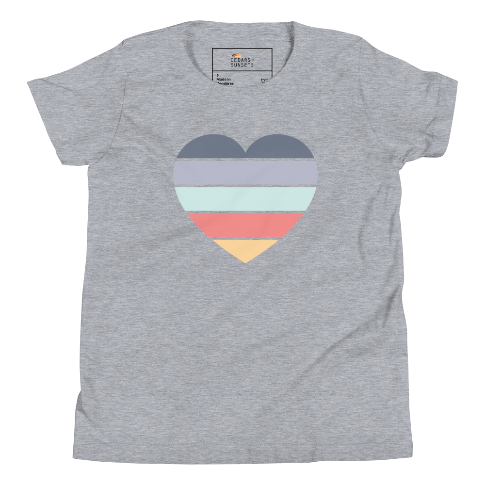 Youth Sunset Heart Tee