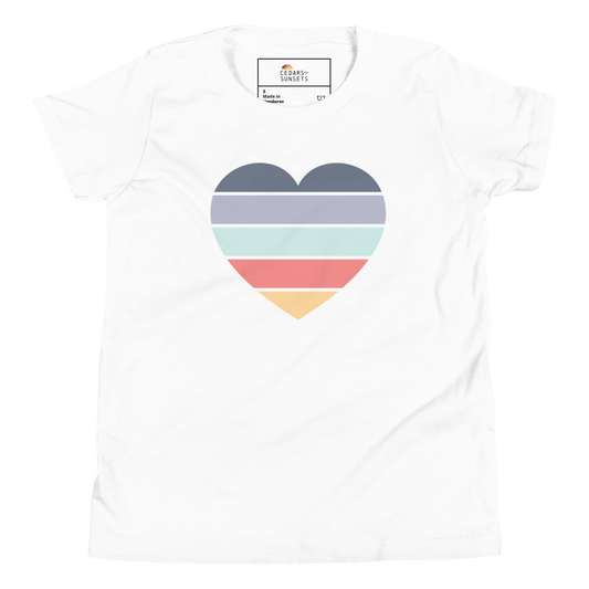 Youth Sunset Heart Tee