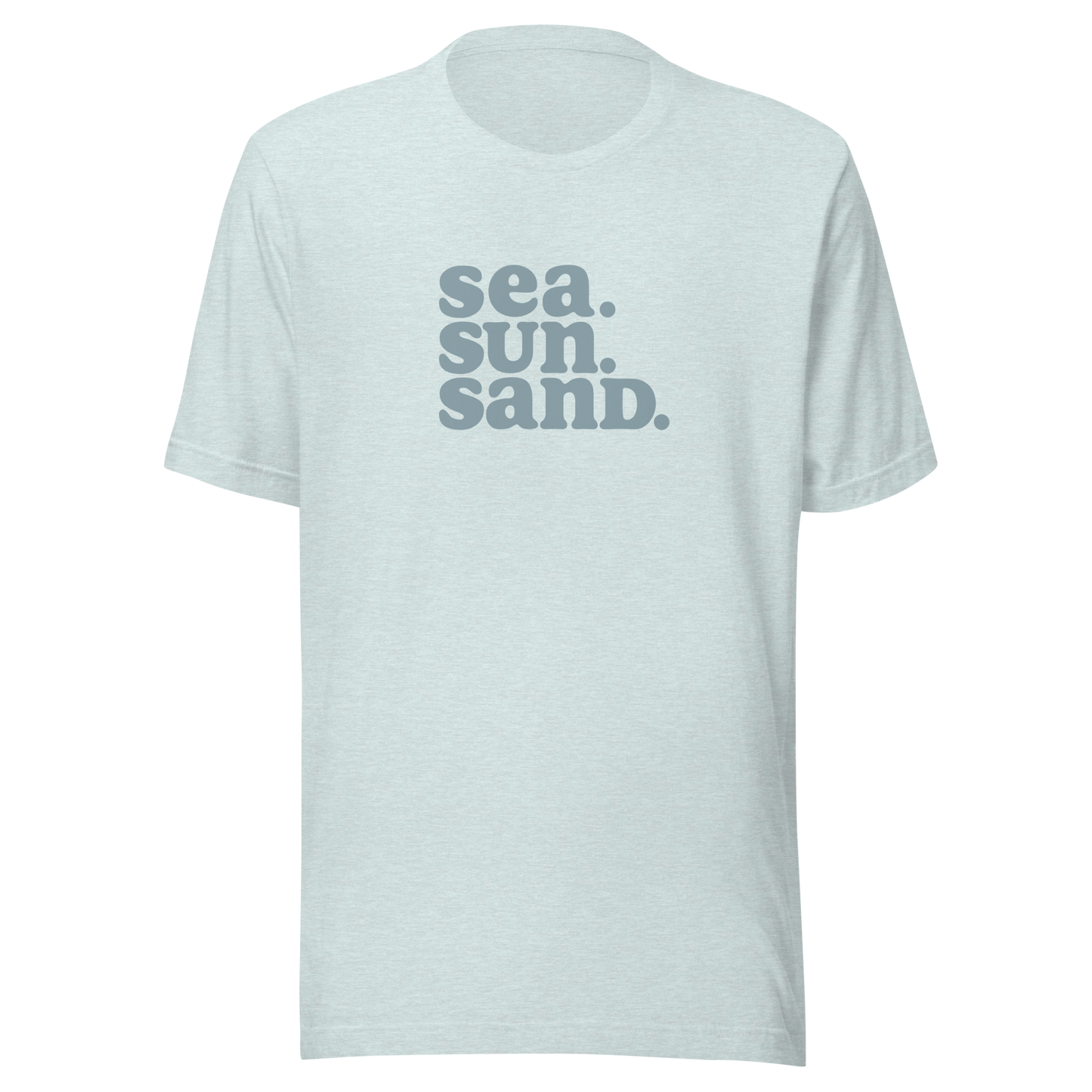 Sea. Sun. Sand. Unisex Graphic Tee
